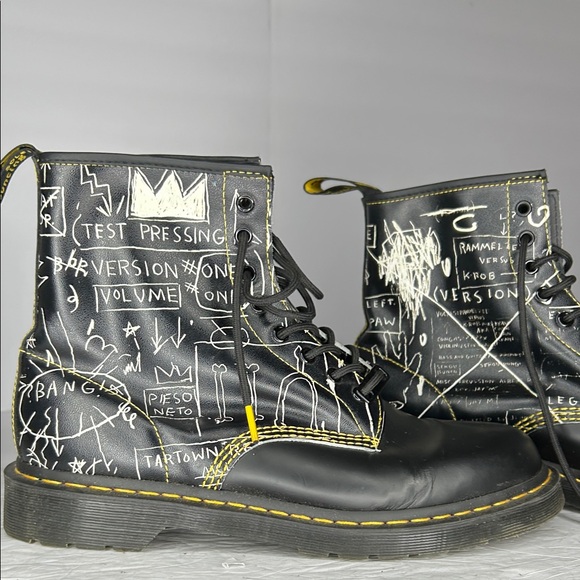 Dr. Martens Black Graphic Lace-Up Boots - Picture 8 of 8